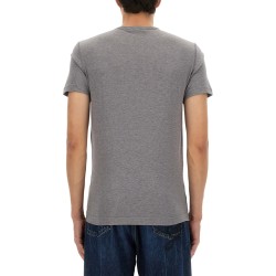 COTTON T-SHIRT WITH LOGO PLAQUE