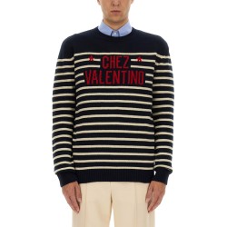 "CHEZ VALENTINE" WOOL SWEATER
