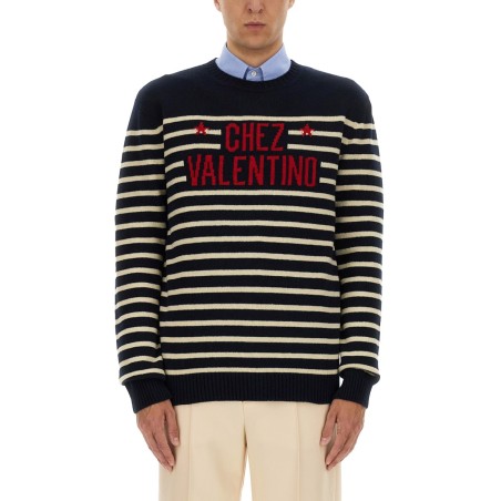 "CHEZ VALENTINE" WOOL SWEATER