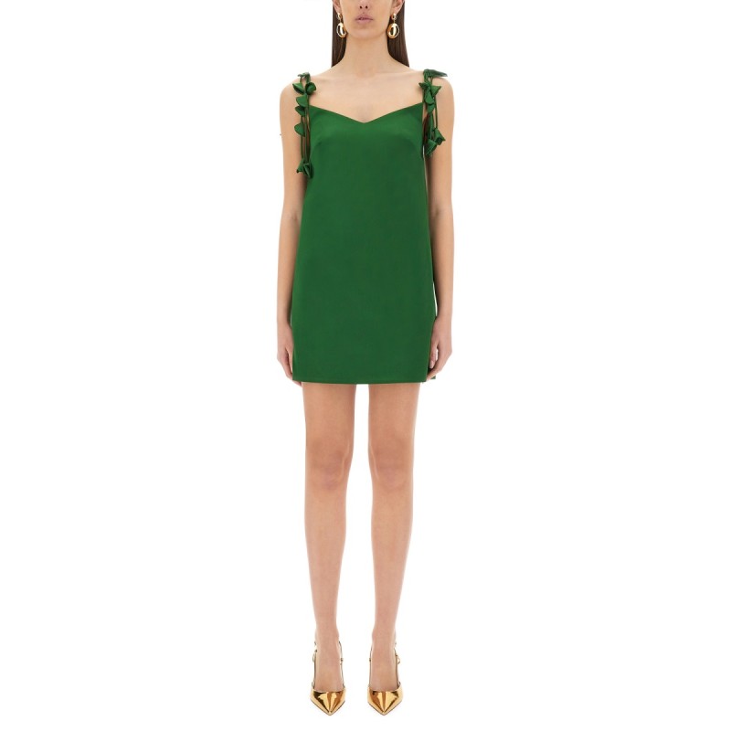 MINI DRESS WITH FLORAL APPLIQUÉS