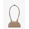 Suede shoulder bag with charms