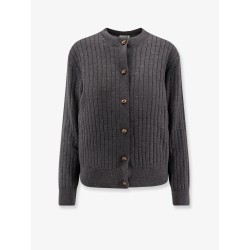 Ribbed wool cardigan