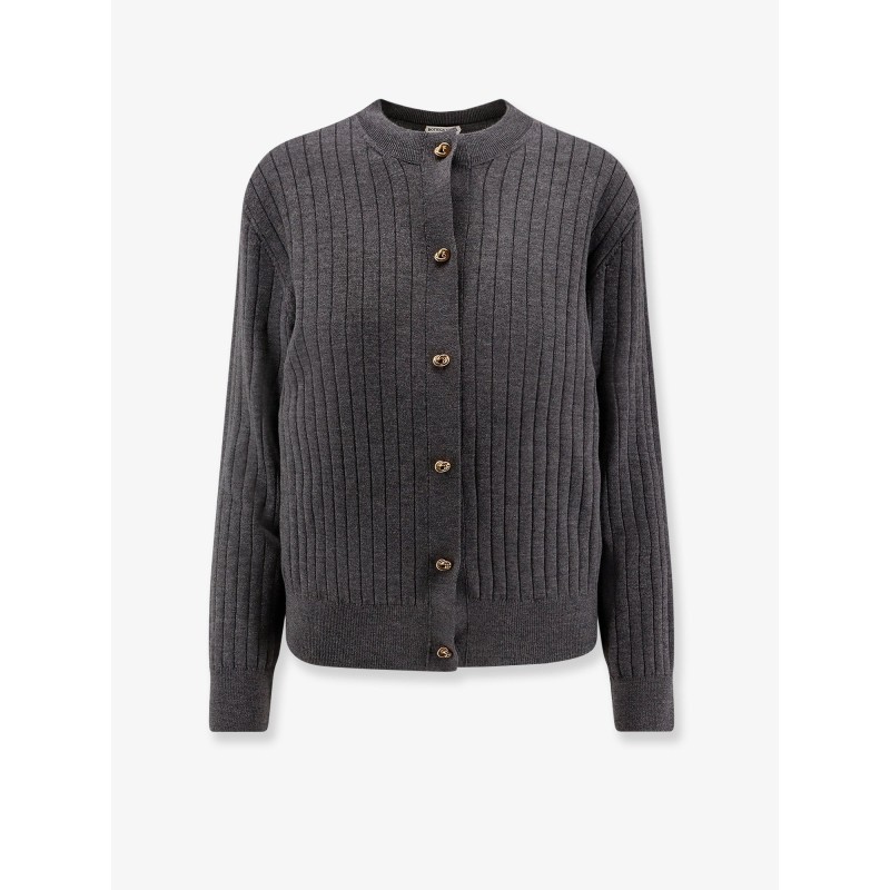Ribbed wool cardigan