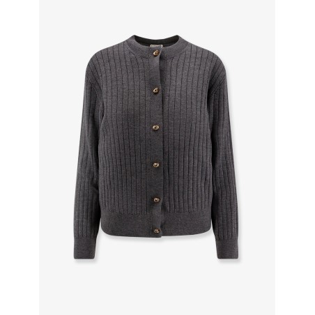 Ribbed wool cardigan