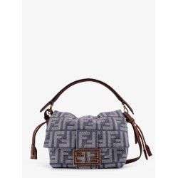 Mamma Baguette Small jacquard FF fabric crossbody bag