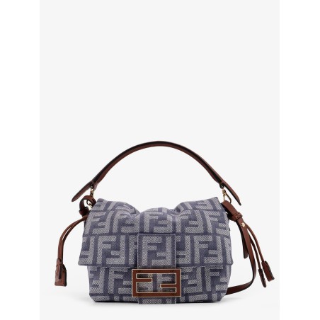 Mamma Baguette Small jacquard FF fabric crossbody bag