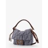 Mamma Baguette Small jacquard FF fabric crossbody bag