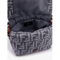 Mamma Baguette Small jacquard FF fabric crossbody bag