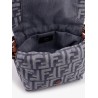 Mamma Baguette Small jacquard FF fabric crossbody bag