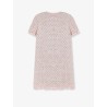 Embroidered ribbon tweed dress