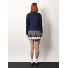 Cable-knit cachemire blend cardigan