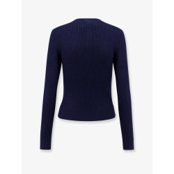 Cable-knit cachemire blend cardigan