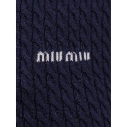 Cable-knit cachemire blend cardigan