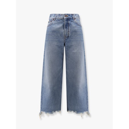 Frayed bottom jeans