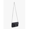 Leather shoulder bag with iconic tiger heads buckle