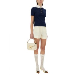 EMBROIDERED COTTON SWEATSHIRT POLO SHIRT