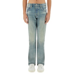 "COATED FLARE" JEANS