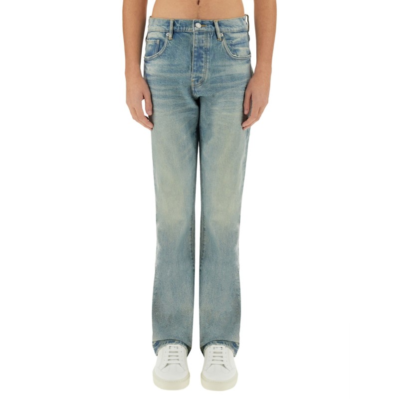 "COATED FLARE" JEANS