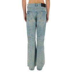 "COATED FLARE" JEANS
