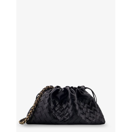 Leather Dustbag clutch with Intrecciato motif