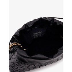 Leather Dustbag clutch with Intrecciato motif