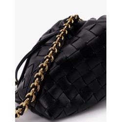 Leather Dustbag clutch with Intrecciato motif
