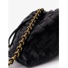 Leather Dustbag clutch with Intrecciato motif