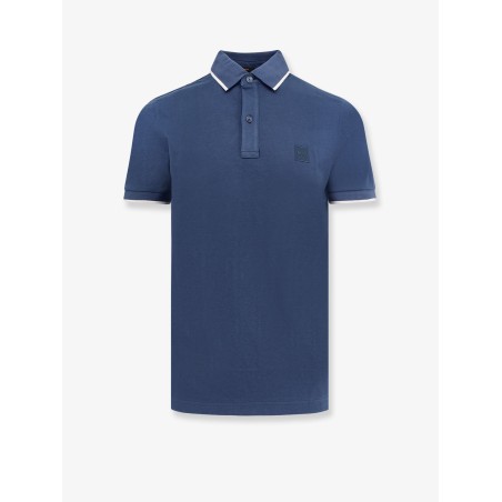 Stretch cotton polo shirt