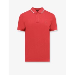 Stretch cotton polo shirt