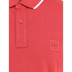 Stretch cotton polo shirt