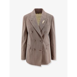 Diva herringbone virgin wool blazer