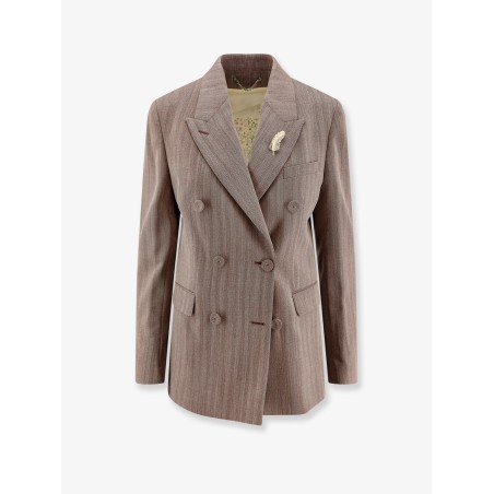 Diva herringbone virgin wool blazer