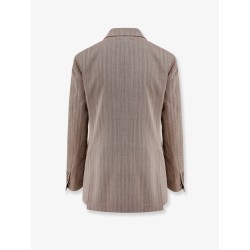 Diva herringbone virgin wool blazer