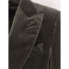 Single-breasted velvet blazer