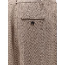 Nyack herringbone linen trouser