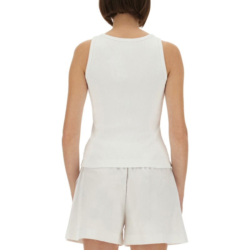 RIBBED COTTON TANK TOP