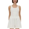RIBBED COTTON TANK TOP