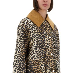 LEOPARD PRINT MIDI JACKET