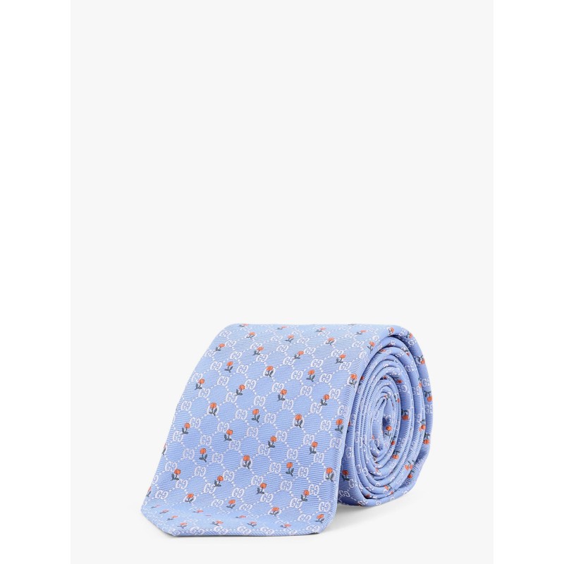 Silk Tie with GG Tulip motif