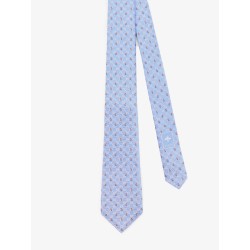 Silk Tie with GG Tulip motif