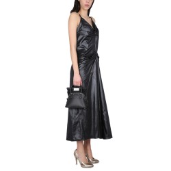 MOIRÉ POLYESTER DRESS