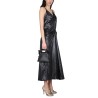 MOIRÉ POLYESTER DRESS