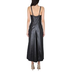 MOIRÉ POLYESTER DRESS