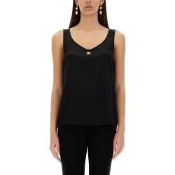 SATIN CAMISOLE TOP WITH LOGO