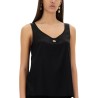 SATIN CAMISOLE TOP WITH LOGO
