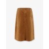 Suede skirt with Horsebit detail