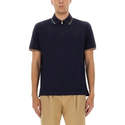 COTTON POLO SHIRT WITH ZIPPER