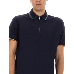 COTTON POLO SHIRT WITH ZIPPER
