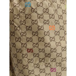 Nylon swim trunks with all-over GG logo