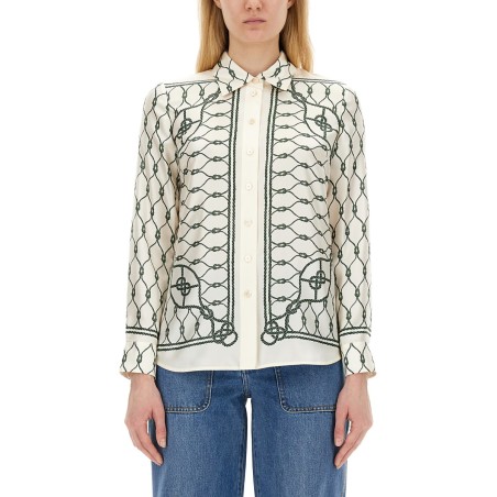 PRINTED SILK TWILL SHIRT